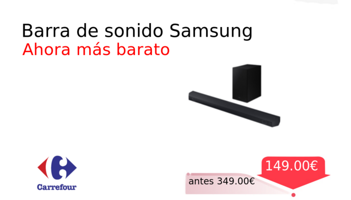 Barra de sonido Samsung