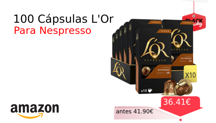 100 Cápsulas L'Or