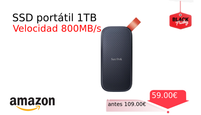 SSD portátil 1TB