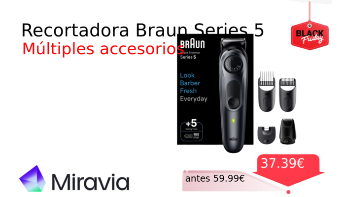 Recortadora Braun Series 5