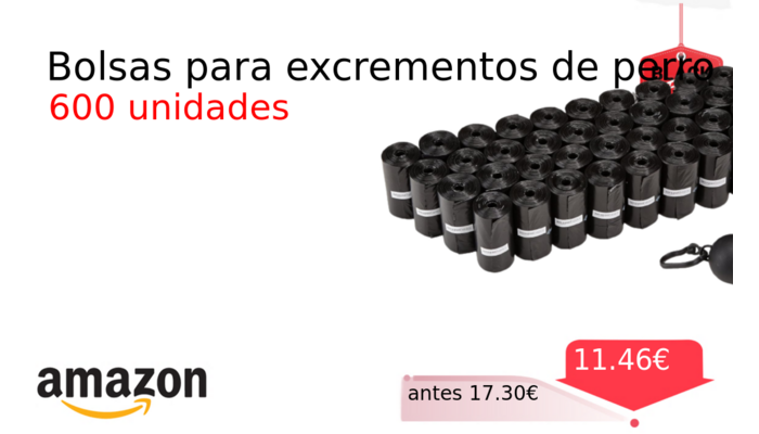 Bolsas para excrementos de perro