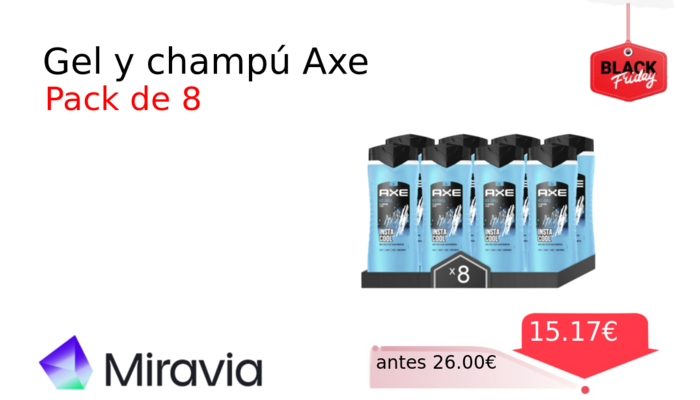 Gel y champú Axe