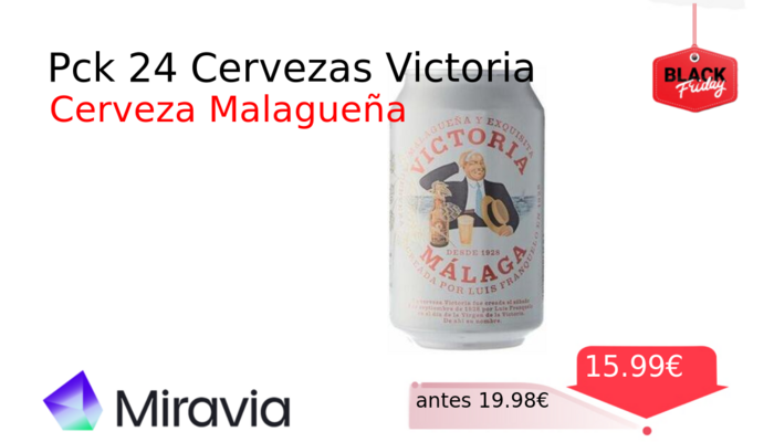 Pck 24 Cervezas Victoria