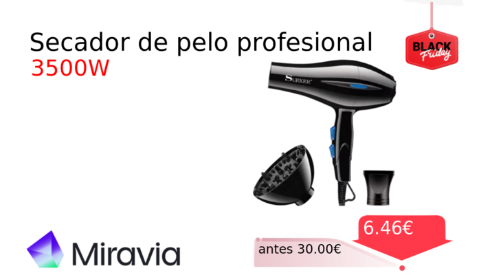 Secador de pelo profesional