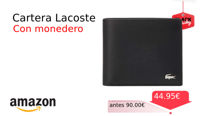 Cartera Lacoste