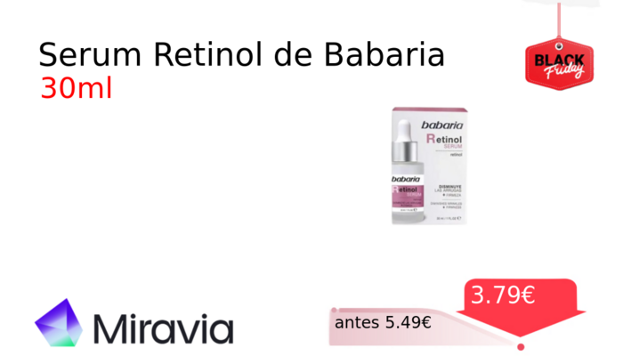 Serum Retinol de Babaria