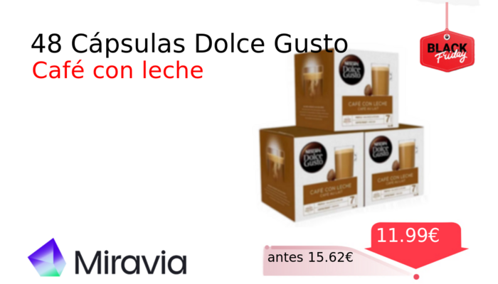 48 Cápsulas Dolce Gusto