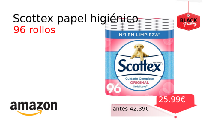 Scottex papel higiénico