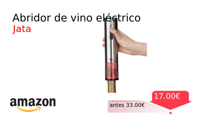 Abridor de vino eléctrico