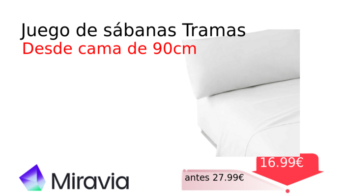 Juego de sábanas Tramas