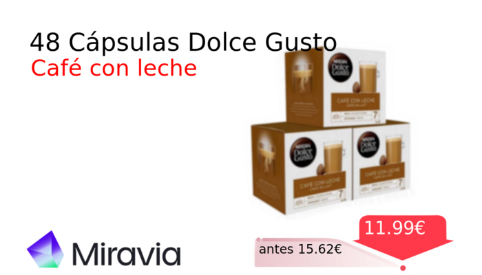 48 Cápsulas Dolce Gusto