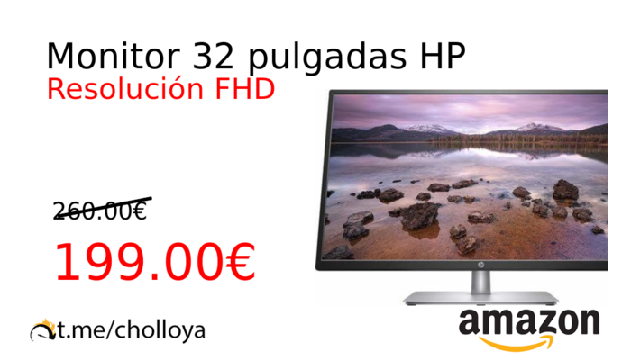 Monitor 32 pulgadas HP