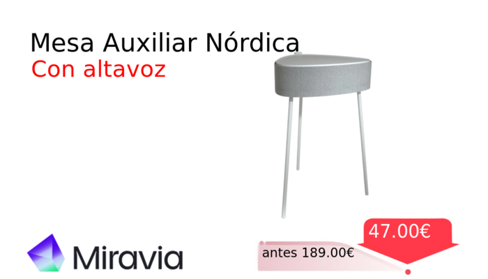 Mesa Auxiliar Nórdica