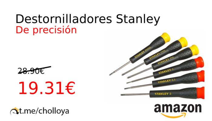 Destornilladores Stanley