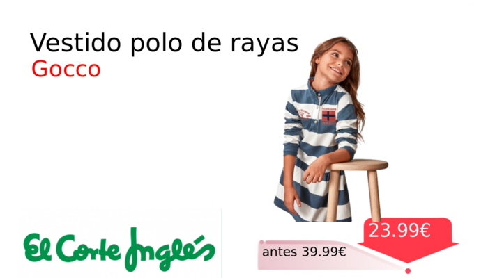 Vestido polo de rayas