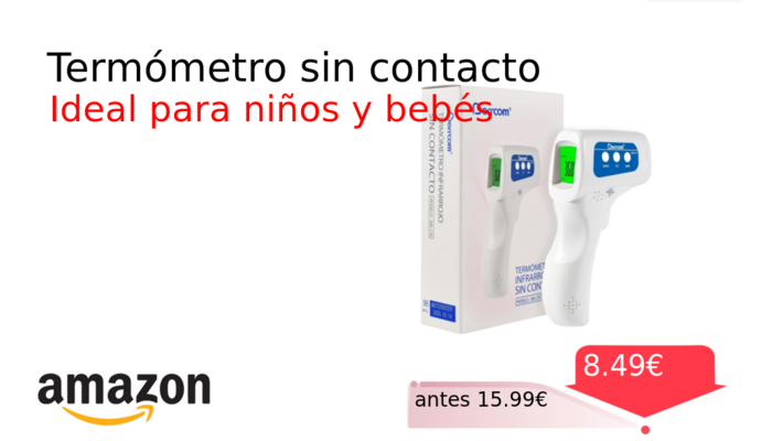 Termómetro sin contacto