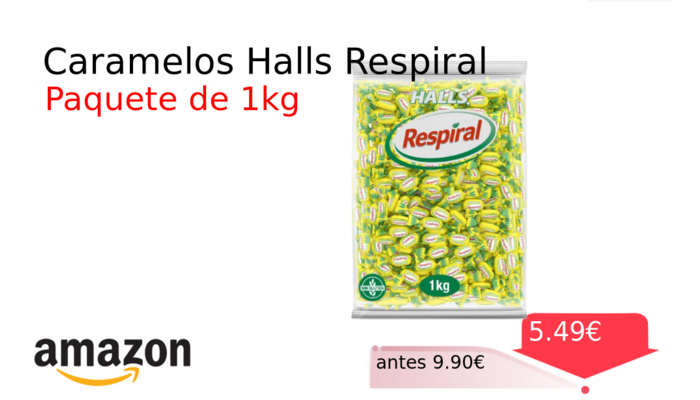 Caramelos Halls Respiral