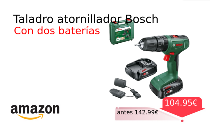 Taladro atornillador Bosch