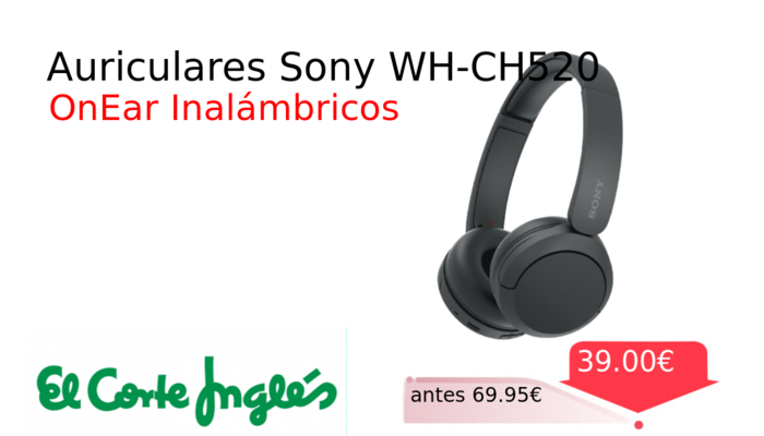 Auriculares Sony WH-CH520