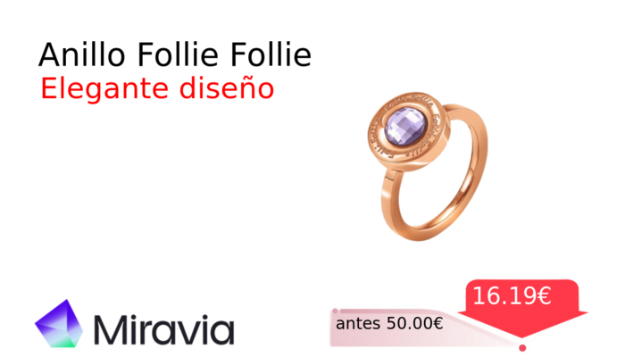 Anillo Follie Follie