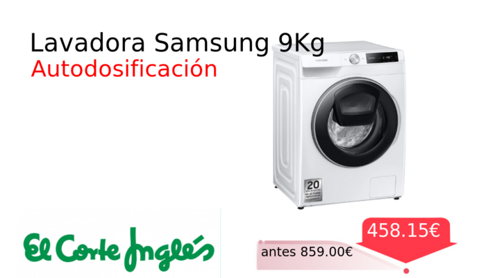 Lavadora Samsung 9Kg