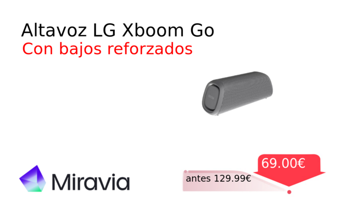 Altavoz LG Xboom Go