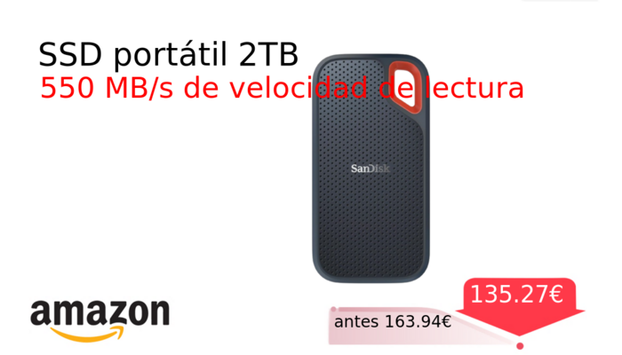 SSD portátil 2TB