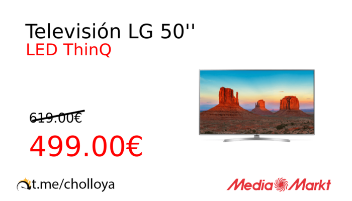 Televisión LG 50''