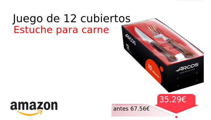 Juego de 12 cubiertos