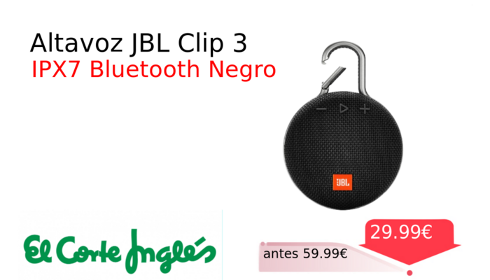 Altavoz JBL Clip 3