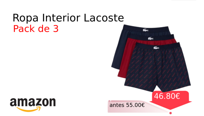 Ropa Interior Lacoste