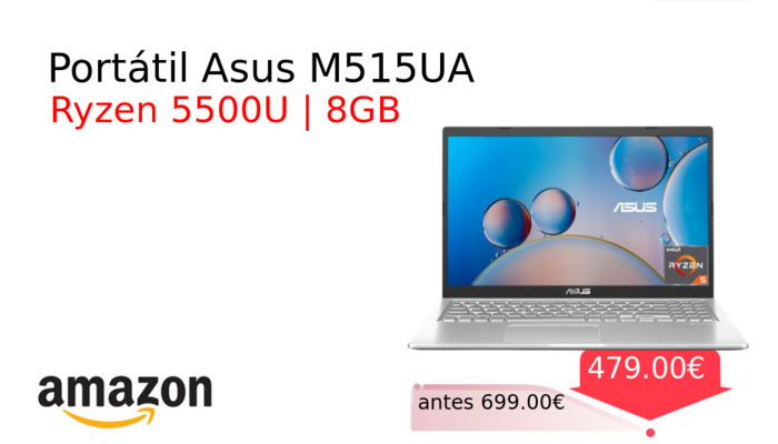 Portátil Asus M515UA