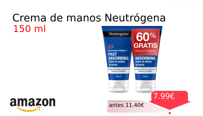 Crema de manos Neutrógena