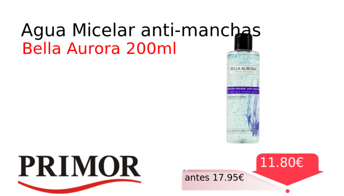 Agua Micelar anti-manchas