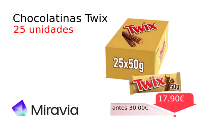 Chocolatinas Twix