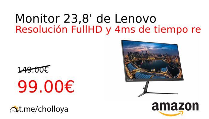 Monitor 23,8' de Lenovo