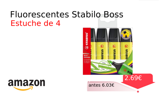 Fluorescentes Stabilo Boss