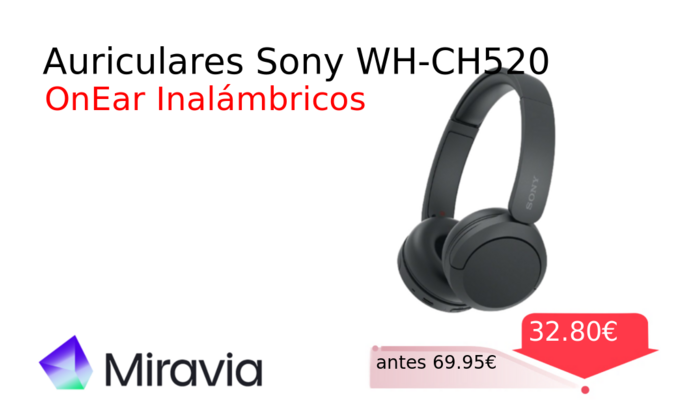 Auriculares Sony WH-CH520