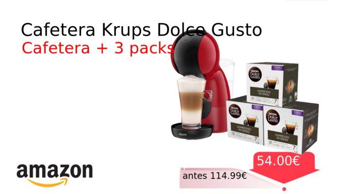 Cafetera Krups Dolce Gusto