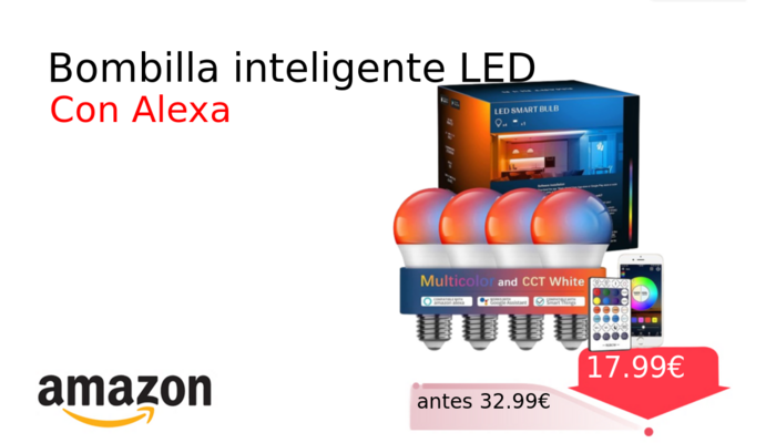 Bombilla inteligente LED