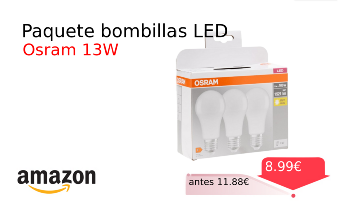 Paquete bombillas LED