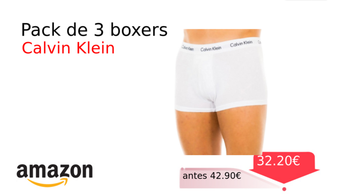 Pack de 3 boxers