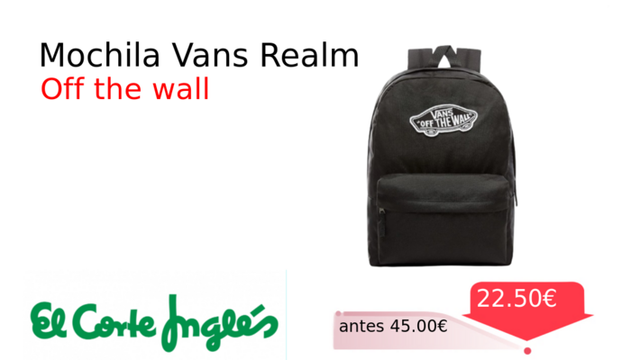 Mochila Vans Realm