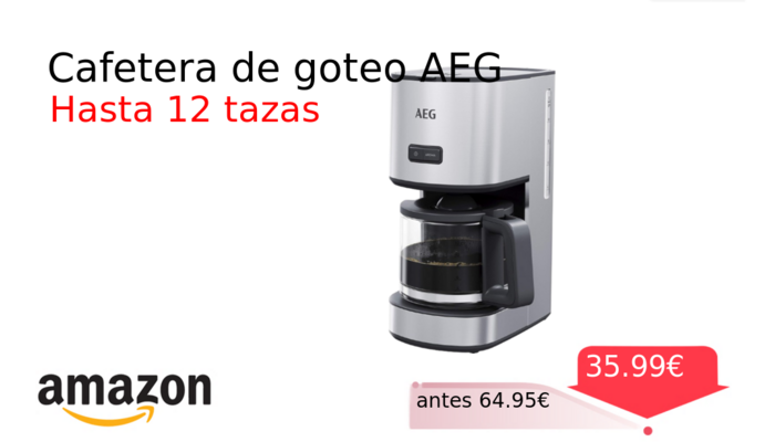 Cafetera de goteo AEG
