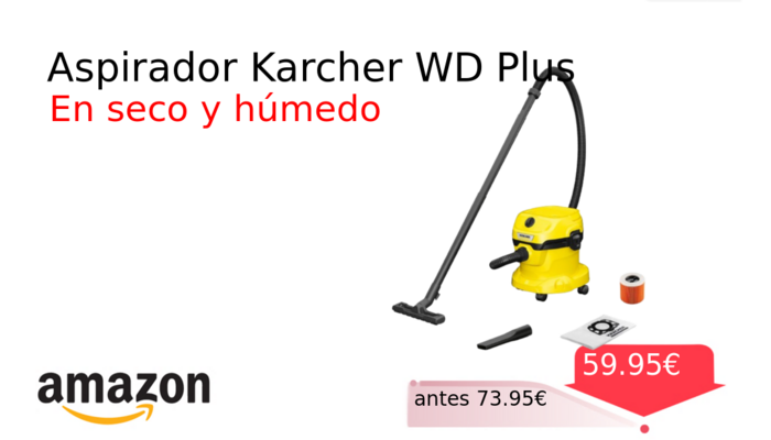 Aspirador Karcher WD Plus