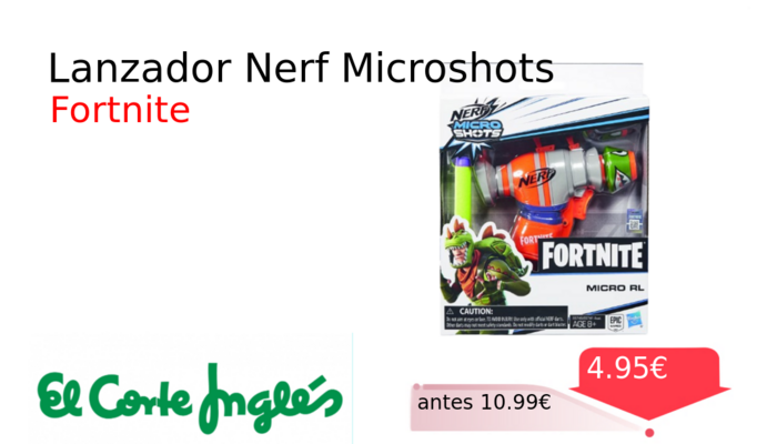 Lanzador Nerf Microshots