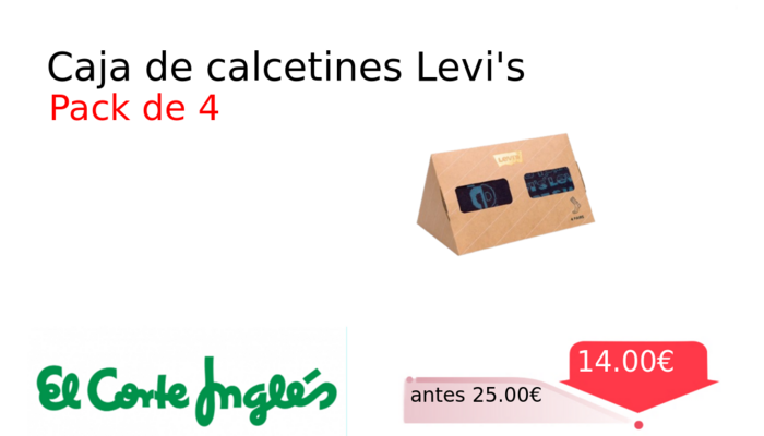 Caja de calcetines Levi's