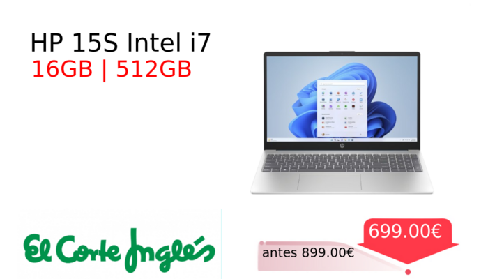 HP 15S Intel i7