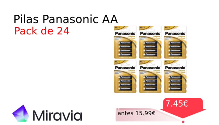 Pilas Panasonic AA