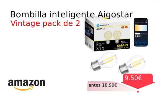 Bombilla inteligente Aigostar